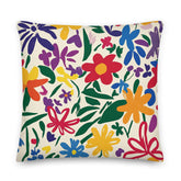 Lunetta Abstract Floral Pattern Throw Pillow Cushion, Throw Pillows, $ 55.00, A Moment Of Now™